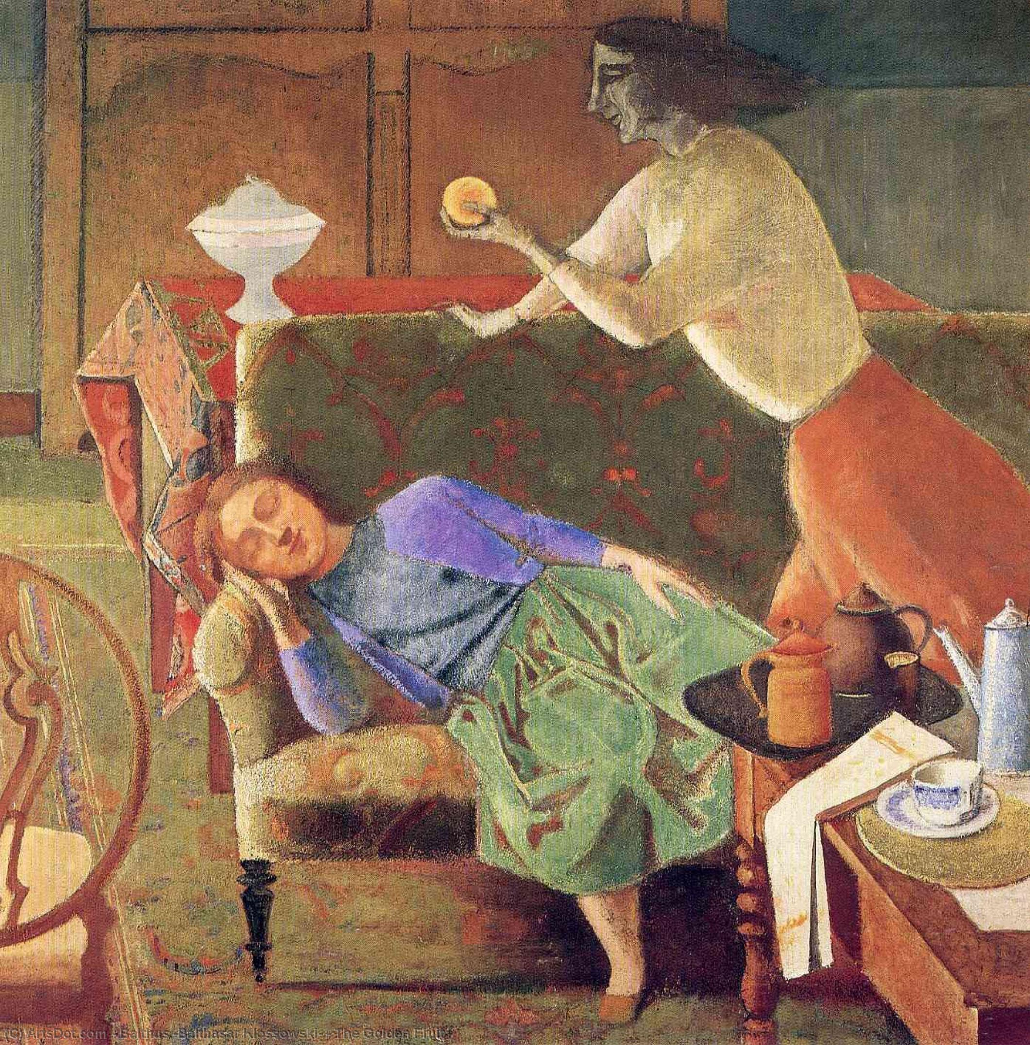 Wikioo.org - The Encyclopedia of Fine Arts - Painting, Artwork by Balthus (Balthasar Klossowski) - The Golden Fruit