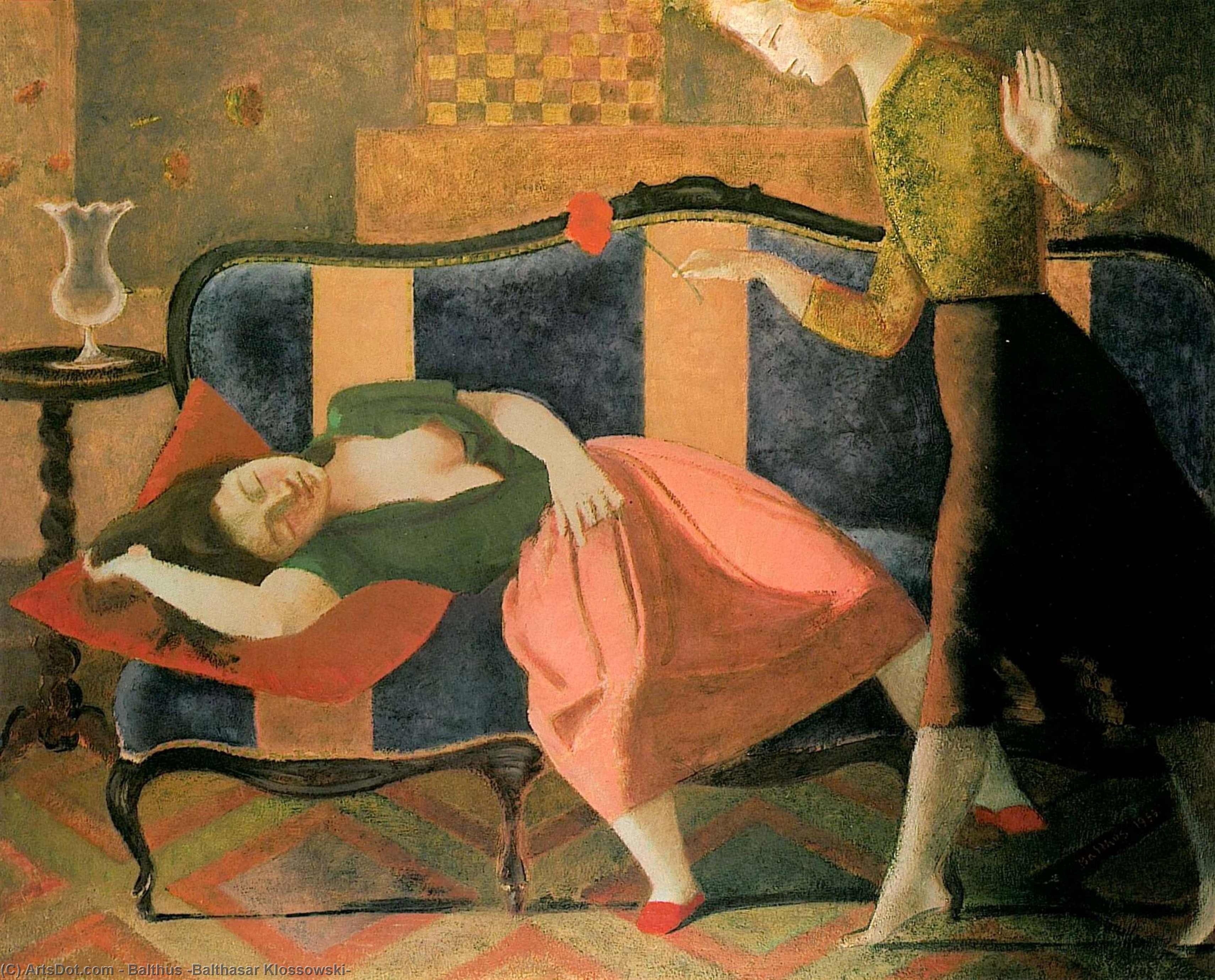WikiOO.org - Encyclopedia of Fine Arts - Lukisan, Artwork Balthus (Balthasar Klossowski) - The Dream