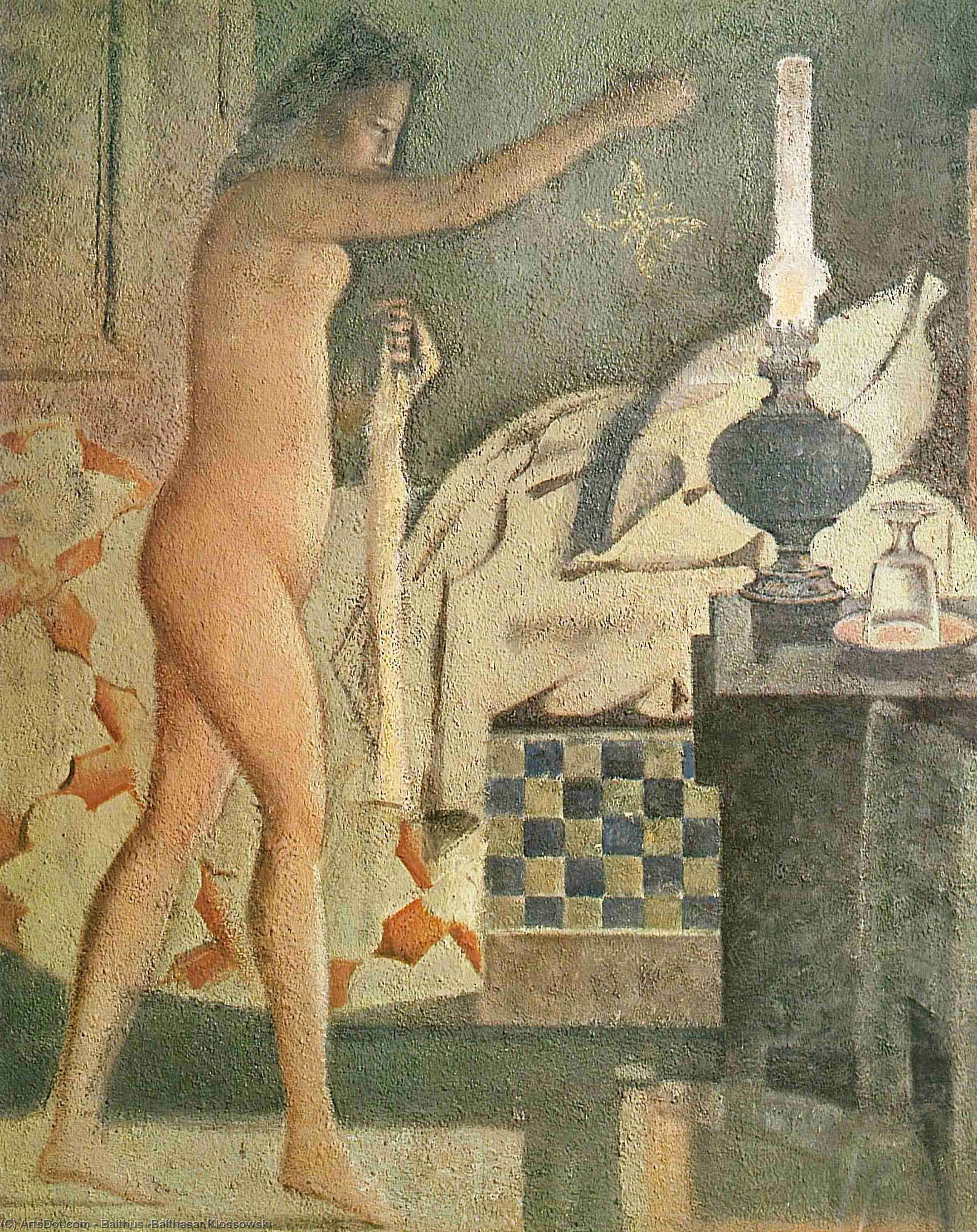 Wikioo.org – L'Enciclopedia delle Belle Arti - Pittura, Opere di Balthus (Balthasar Klossowski) - La falena