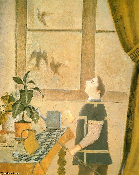 Wikioo.org - The Encyclopedia of Fine Arts - Painting, Artwork by Balthus (Balthasar Klossowski) - The Child with Pigeons