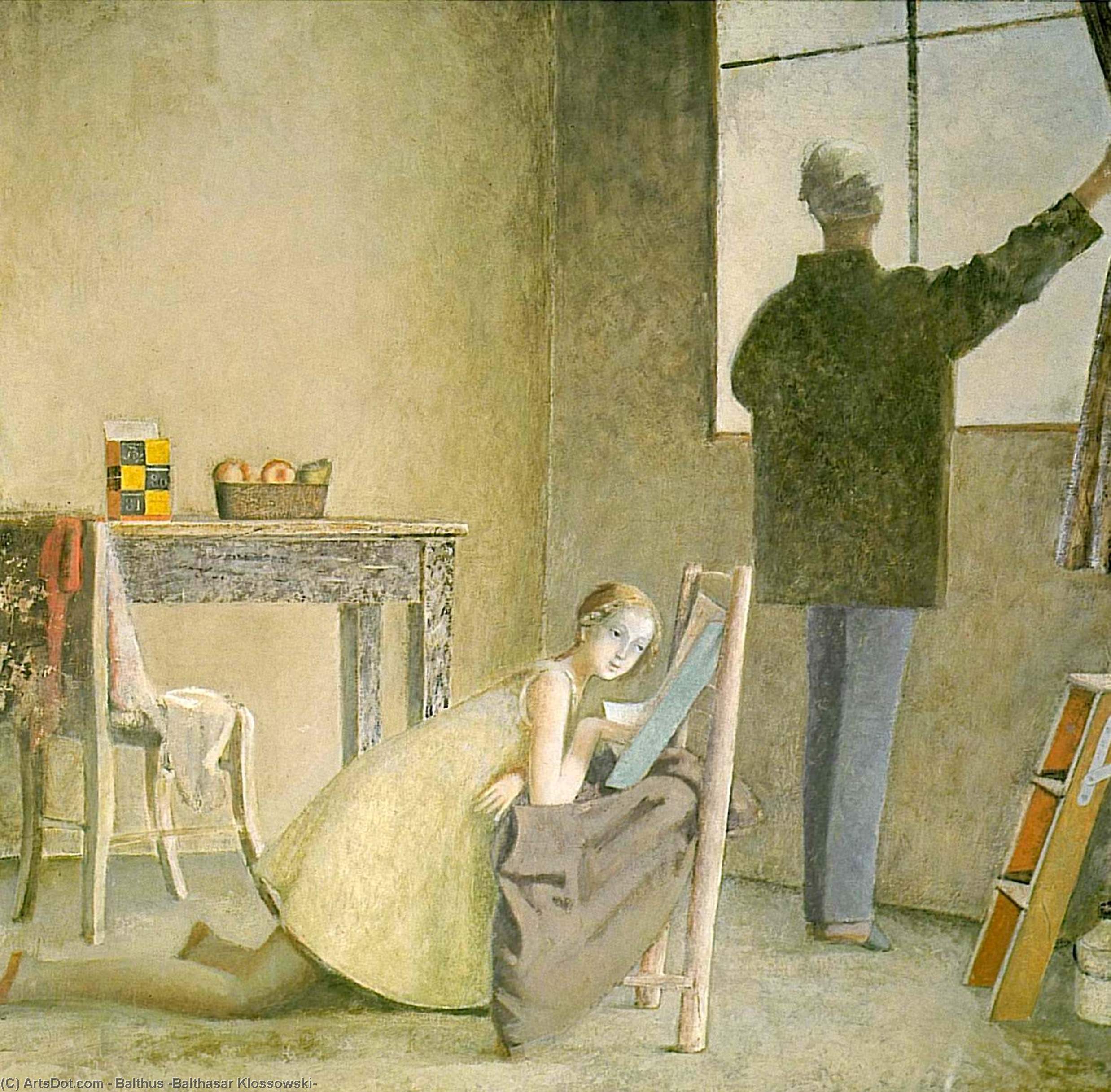 Wikioo.org - Encyklopedia Sztuk Pięknych - Malarstwo, Grafika Balthus (Balthasar Klossowski) - Painter and his Model