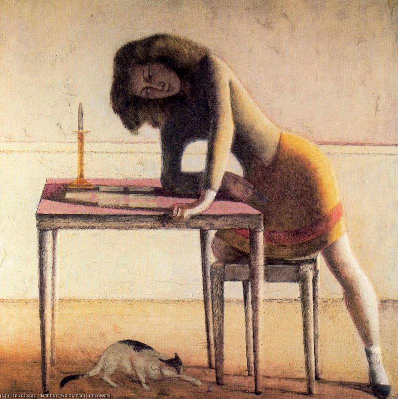 Wikioo.org - The Encyclopedia of Fine Arts - Painting, Artwork by Balthus (Balthasar Klossowski) - Patience