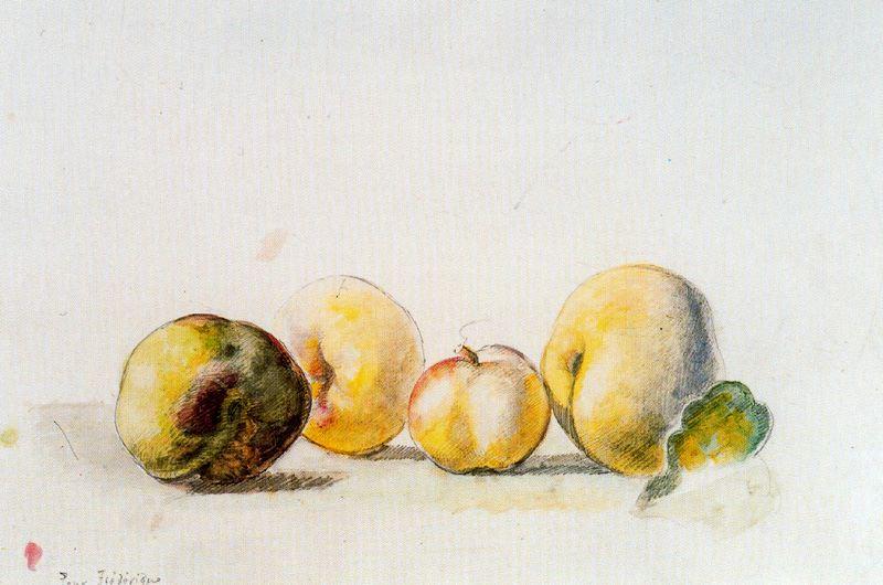 Wikoo.org - موسوعة الفنون الجميلة - اللوحة، العمل الفني Balthus (Balthasar Klossowski) - Still Life (quince and pear)