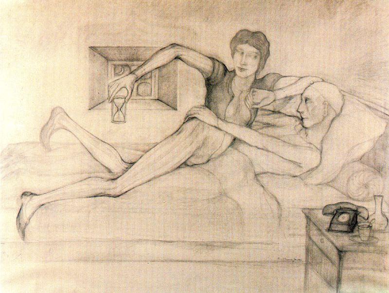 WikiOO.org - Encyclopedia of Fine Arts - Maleri, Artwork Balthus (Balthasar Klossowski) - The Baphomet at the desired time