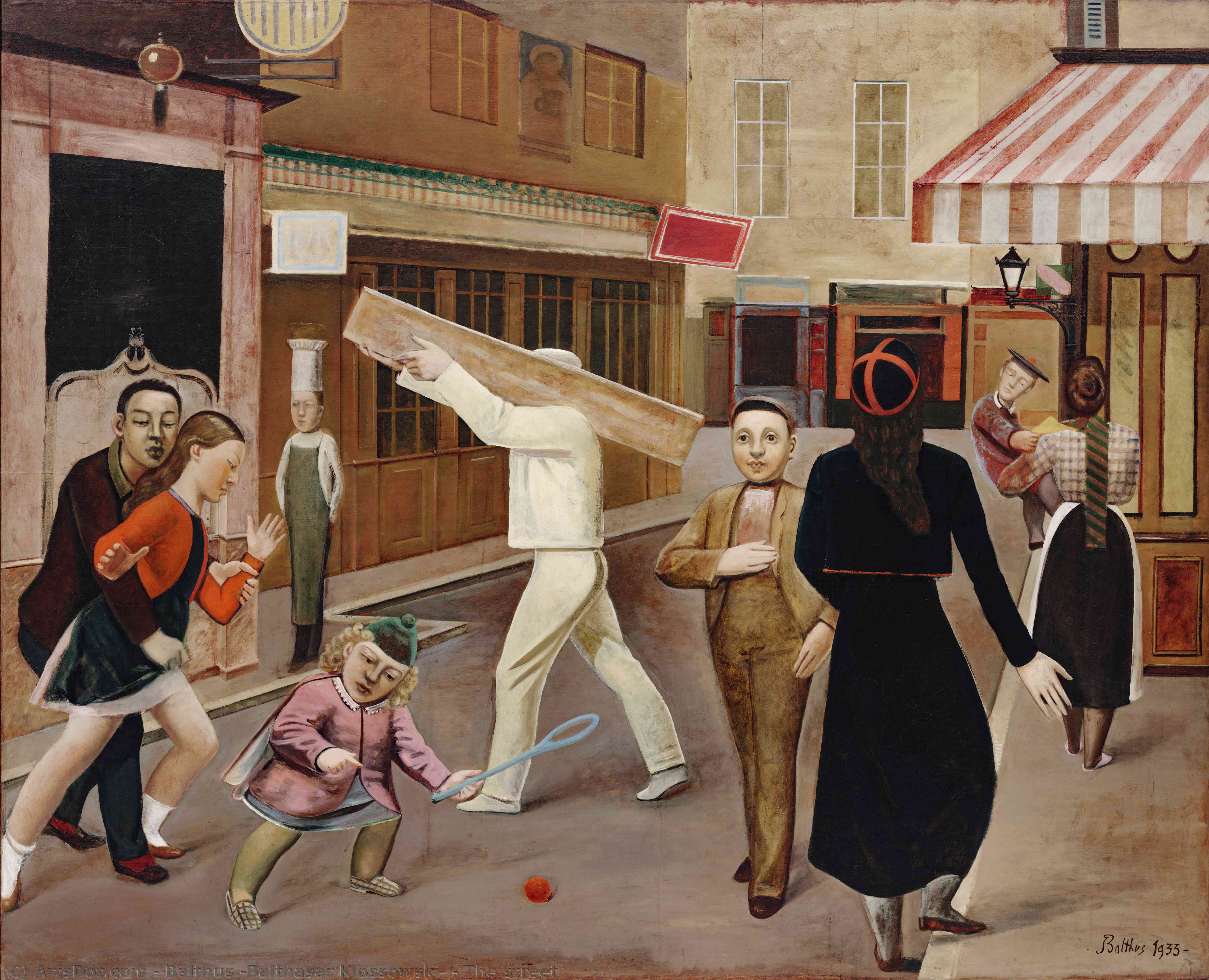 Wikioo.org - The Encyclopedia of Fine Arts - Painting, Artwork by Balthus (Balthasar Klossowski) - The street