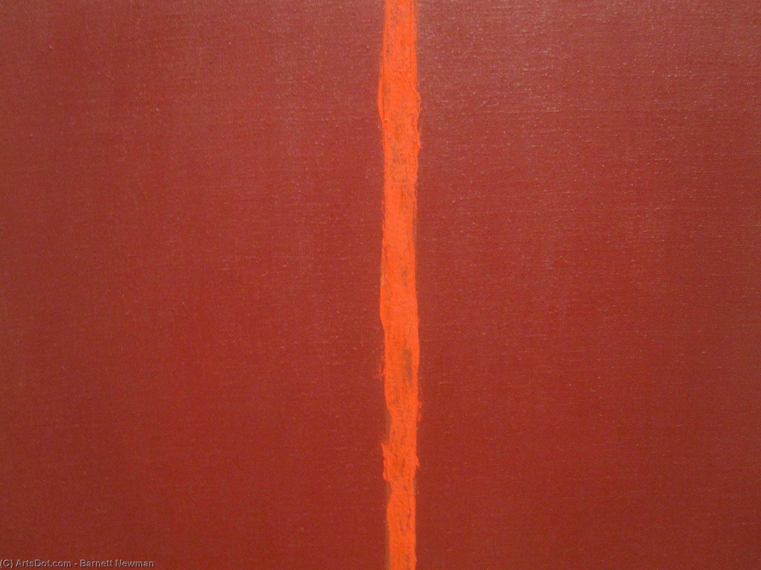 Wikioo.org - The Encyclopedia of Fine Arts - Painting, Artwork by Barnett Newman - Onement, III