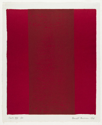 WikiOO.org - Енциклопедия за изящни изкуства - Живопис, Произведения на изкуството Barnett Newman - Canto XIV