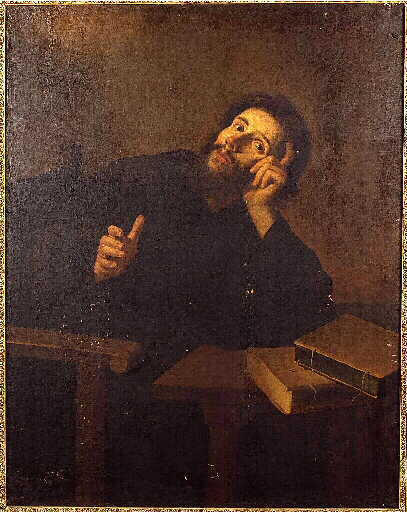 Wikioo.org - The Encyclopedia of Fine Arts - Painting, Artwork by Bartolome Esteban Murillo - Saint Augustine in meditation