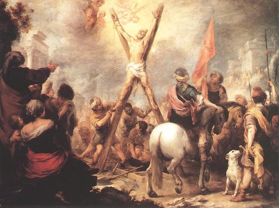Wikioo.org - The Encyclopedia of Fine Arts - Painting, Artwork by Bartolome Esteban Murillo - The Martyrdom of St. Andrew