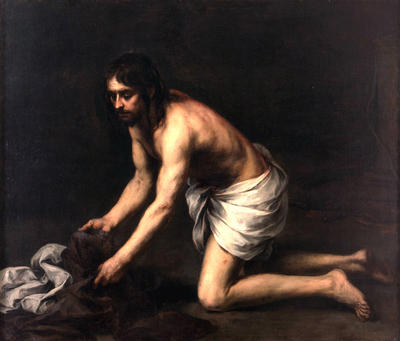 WikiOO.org - 백과 사전 - 회화, 삽화 Bartolome Esteban Murillo - Christ after the Flagellation