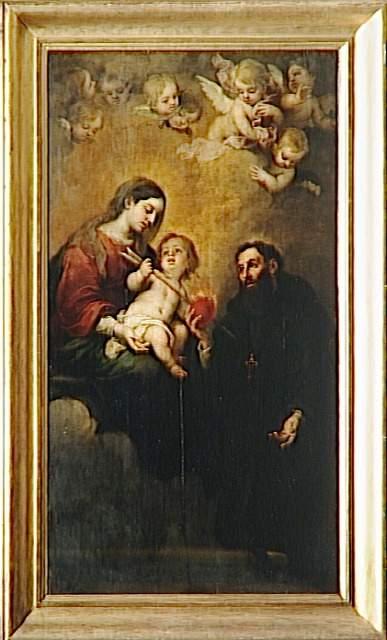 Wikioo.org – L'Encyclopédie des Beaux Arts - Peinture, Oeuvre de Bartolome Esteban Murillo - saint augustin avec  la  vierge  et  enfant