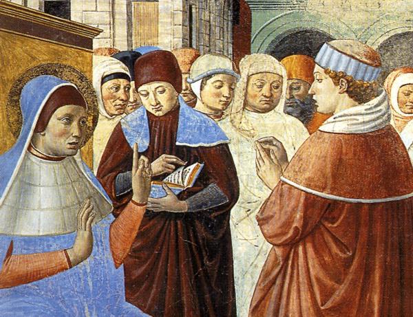 WikiOO.org - Encyclopedia of Fine Arts - Maleri, Artwork Benozzo Gozzoli - Scenes with St. Ambrose (detail)