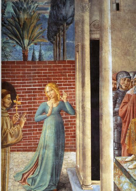 Wikioo.org - The Encyclopedia of Fine Arts - Painting, Artwork by Benozzo Gozzoli - Trial by Fire Before the Sultan (detail)