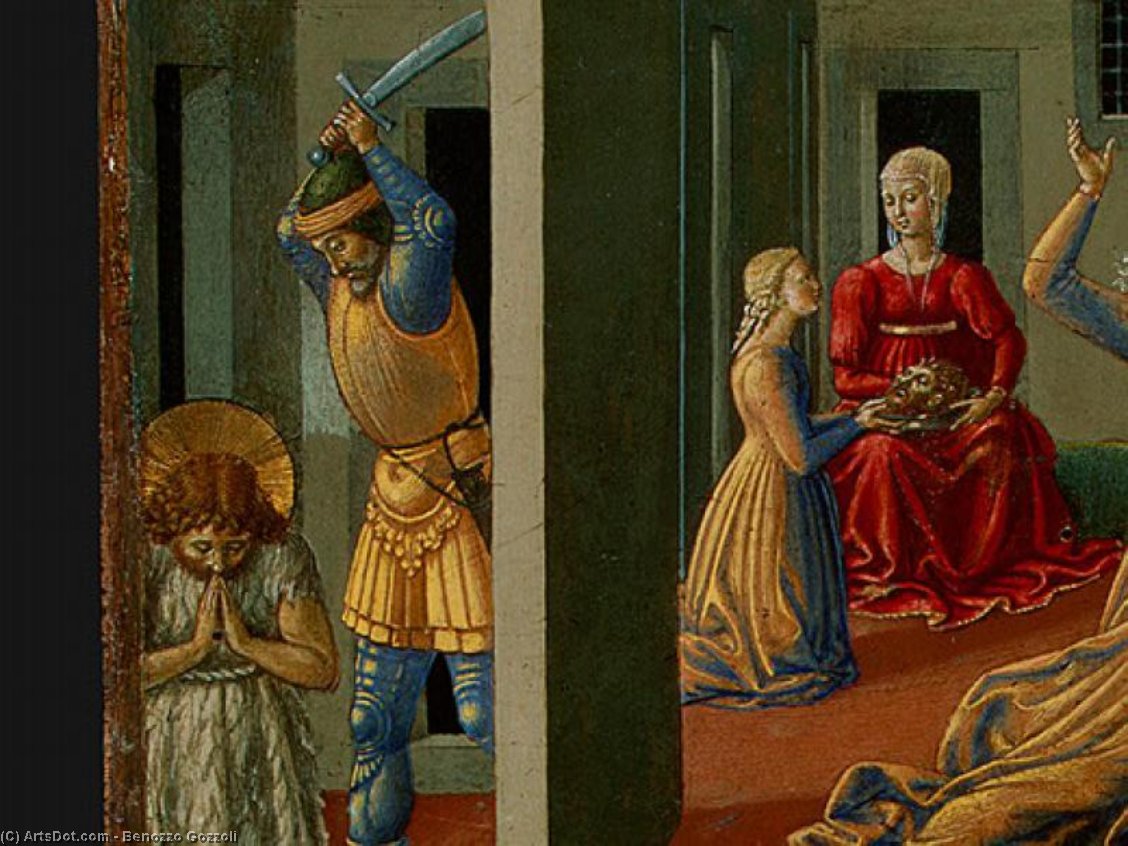 Wikioo.org - The Encyclopedia of Fine Arts - Painting, Artwork by Benozzo Gozzoli - The Dance of Salome (detail)