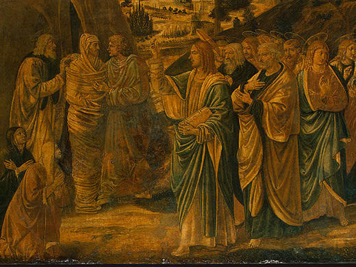 Wikioo.org - The Encyclopedia of Fine Arts - Painting, Artwork by Benozzo Gozzoli - The Raising of Lazarus (detail)