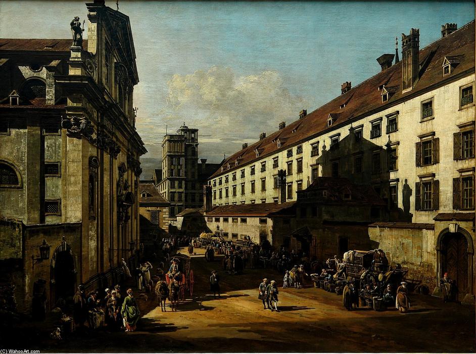 Wikioo.org - The Encyclopedia of Fine Arts - Painting, Artwork by Bernardo Bellotto - The Dominican Church in Vienna