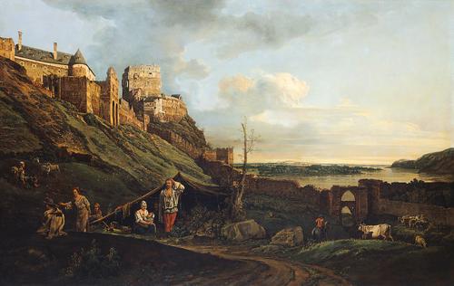 Wikioo.org - The Encyclopedia of Fine Arts - Painting, Artwork by Bernardo Bellotto - The ruins of Thebes on the River March