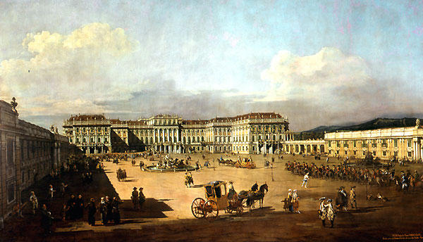 Wikioo.org - The Encyclopedia of Fine Arts - Painting, Artwork by Bernardo Bellotto - Schloss Schonbrunn