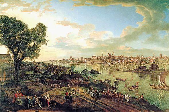 Wikioo.org - The Encyclopedia of Fine Arts - Painting, Artwork by Bernardo Bellotto - View of Warsaw from Praga