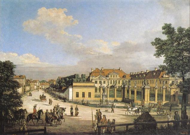 Wikioo.org - The Encyclopedia of Fine Arts - Painting, Artwork by Bernardo Bellotto - Mniszech Palace in Warsaw