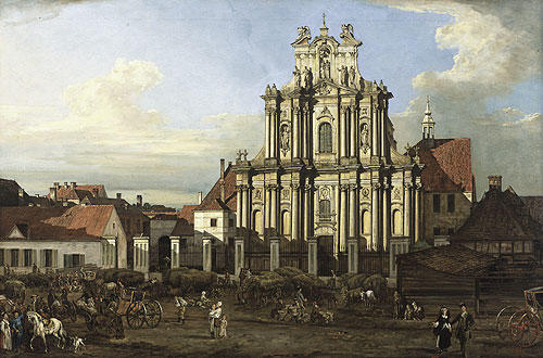 Wikioo.org - The Encyclopedia of Fine Arts - Painting, Artwork by Bernardo Bellotto - Visitationist Church in Warsaw