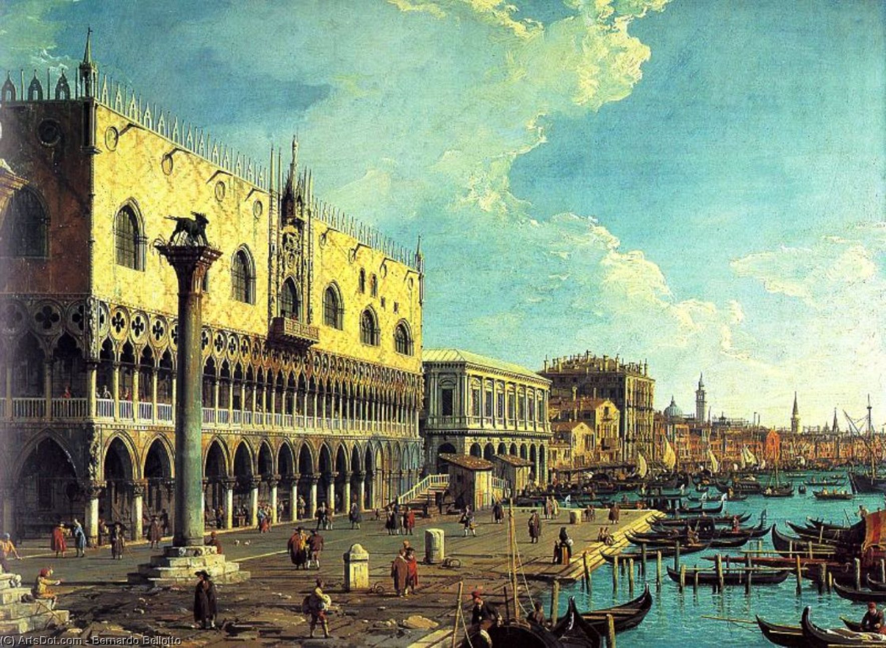 Wikioo.org – L'Enciclopedia delle Belle Arti - Pittura, Opere di Bernardo Bellotto - Venezia Veduta