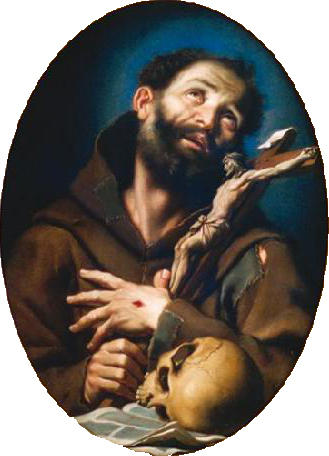 Wikioo.org - The Encyclopedia of Fine Arts - Painting, Artwork by Bernardo Strozzi - St. Francis of Assisi
