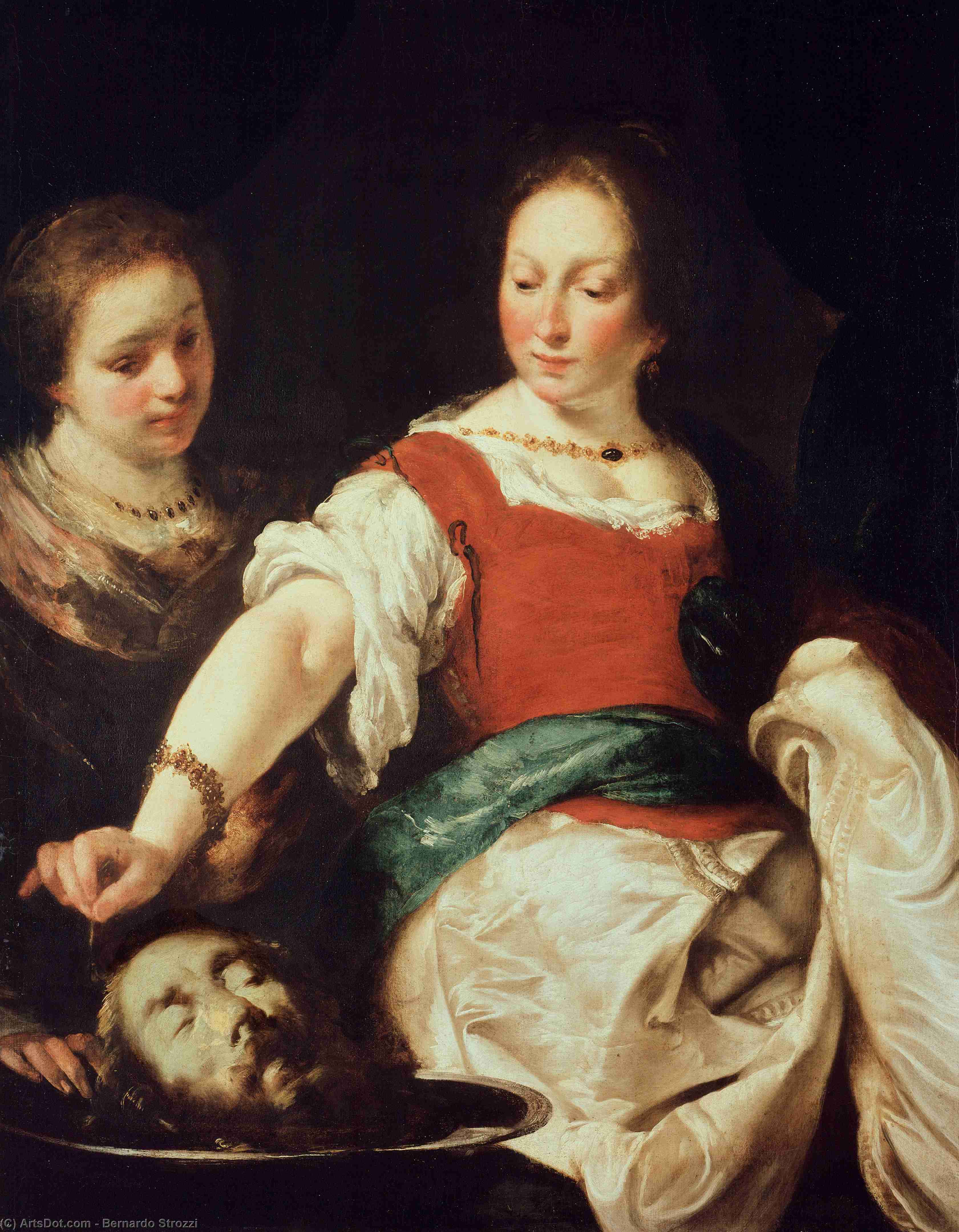 Wikioo.org – L'Enciclopedia delle Belle Arti - Pittura, Opere di Bernardo Strozzi - Salome