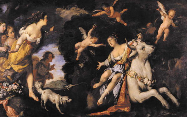 Wikioo.org - The Encyclopedia of Fine Arts - Painting, Artwork by Bernardo Strozzi - The Abduction of Europa