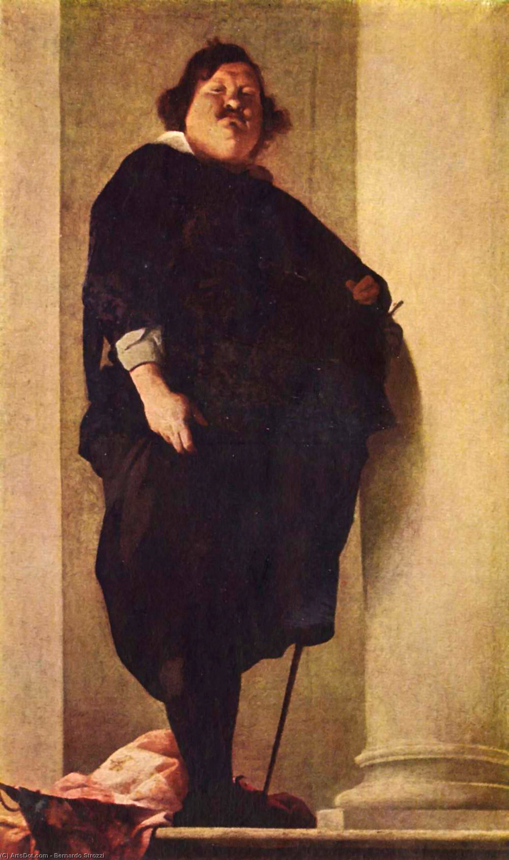 Wikioo.org - The Encyclopedia of Fine Arts - Painting, Artwork by Bernardo Strozzi - Portrait of a fat gentleman