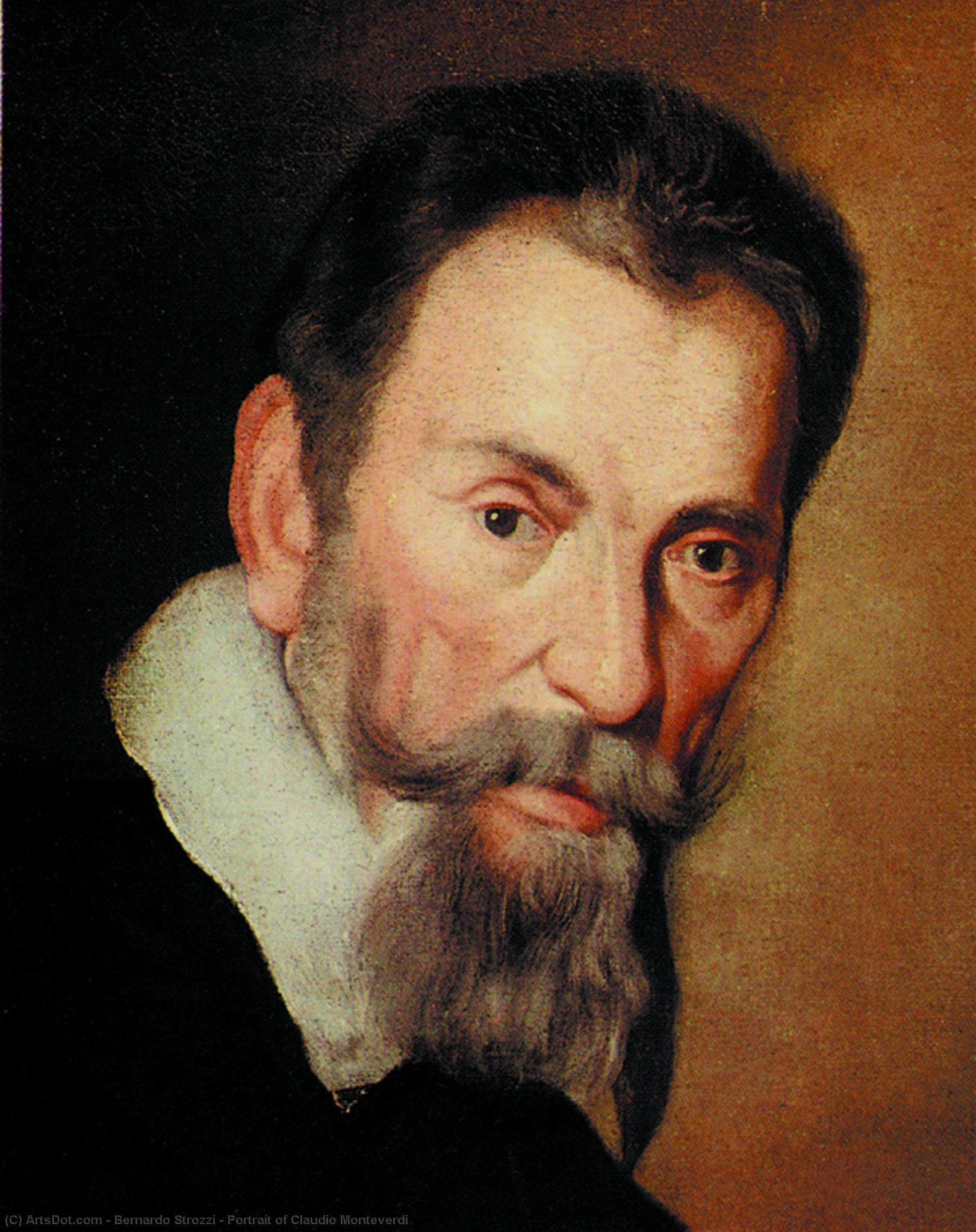 Wikioo.org - The Encyclopedia of Fine Arts - Painting, Artwork by Bernardo Strozzi - Portrait of Claudio Monteverdi