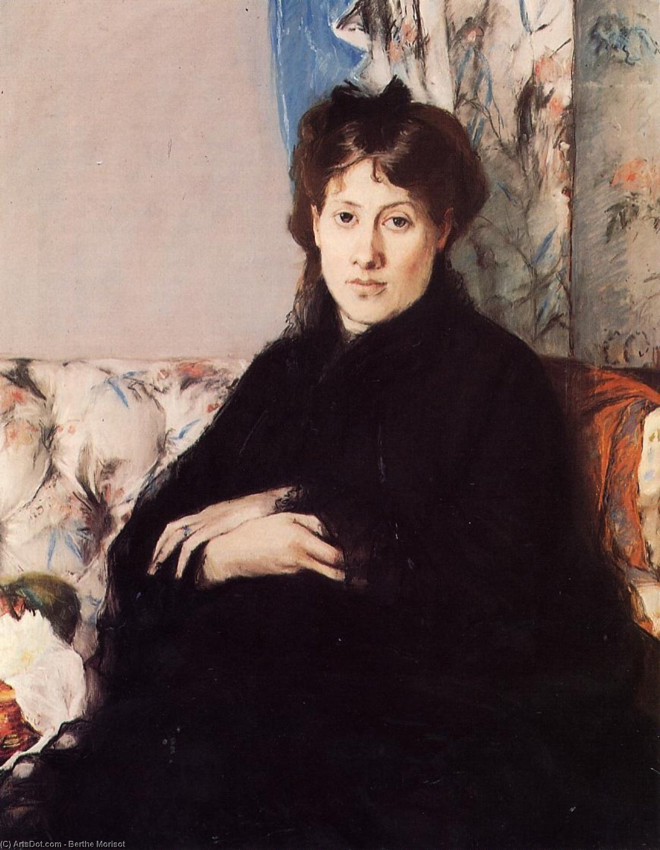 WikiOO.org - Encyclopedia of Fine Arts - Lukisan, Artwork Berthe Morisot - Portrait of Madame Edma Pontillon