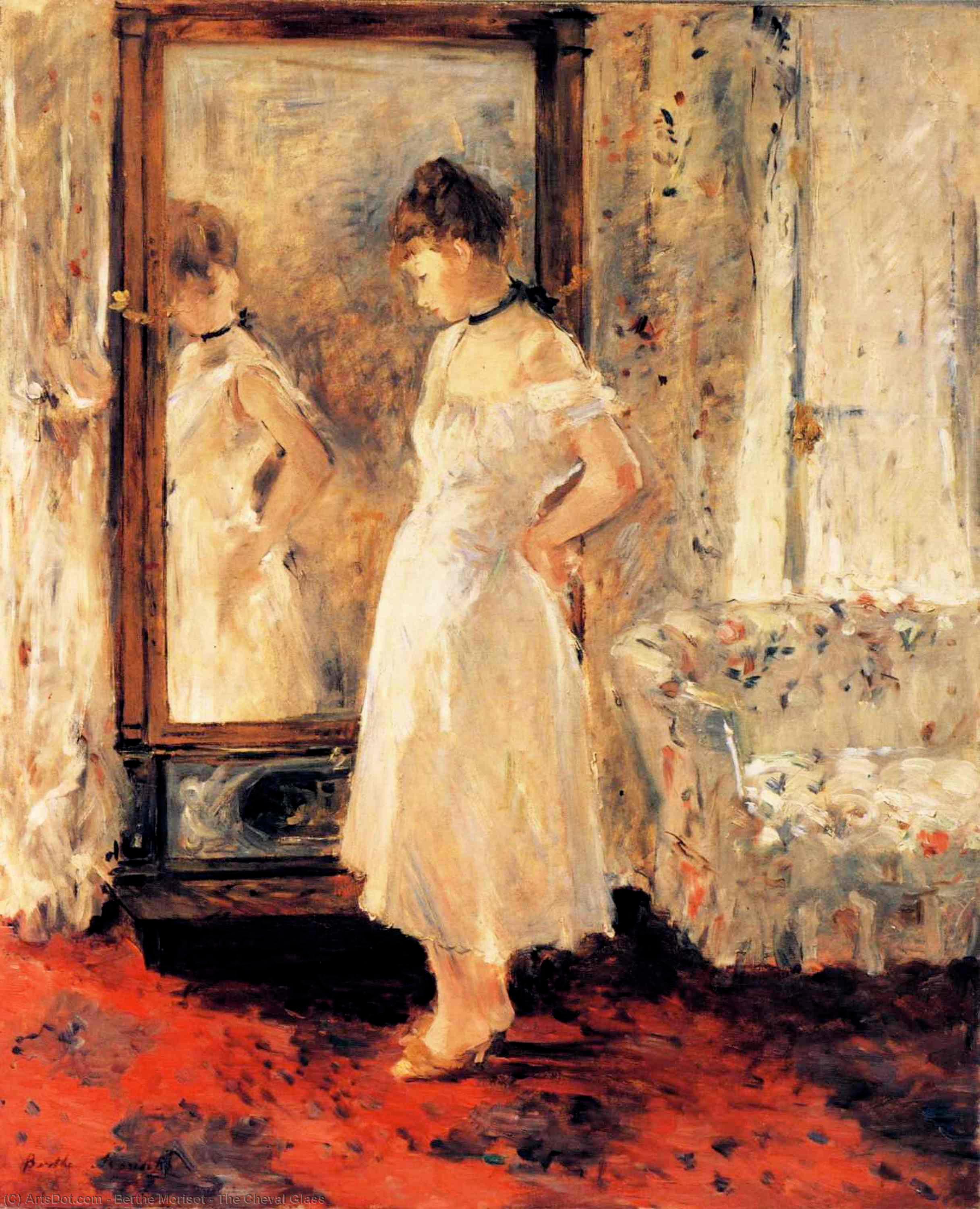 Wikioo.org – L'Encyclopédie des Beaux Arts - Peinture, Oeuvre de Berthe Morisot - Le verre Cheval