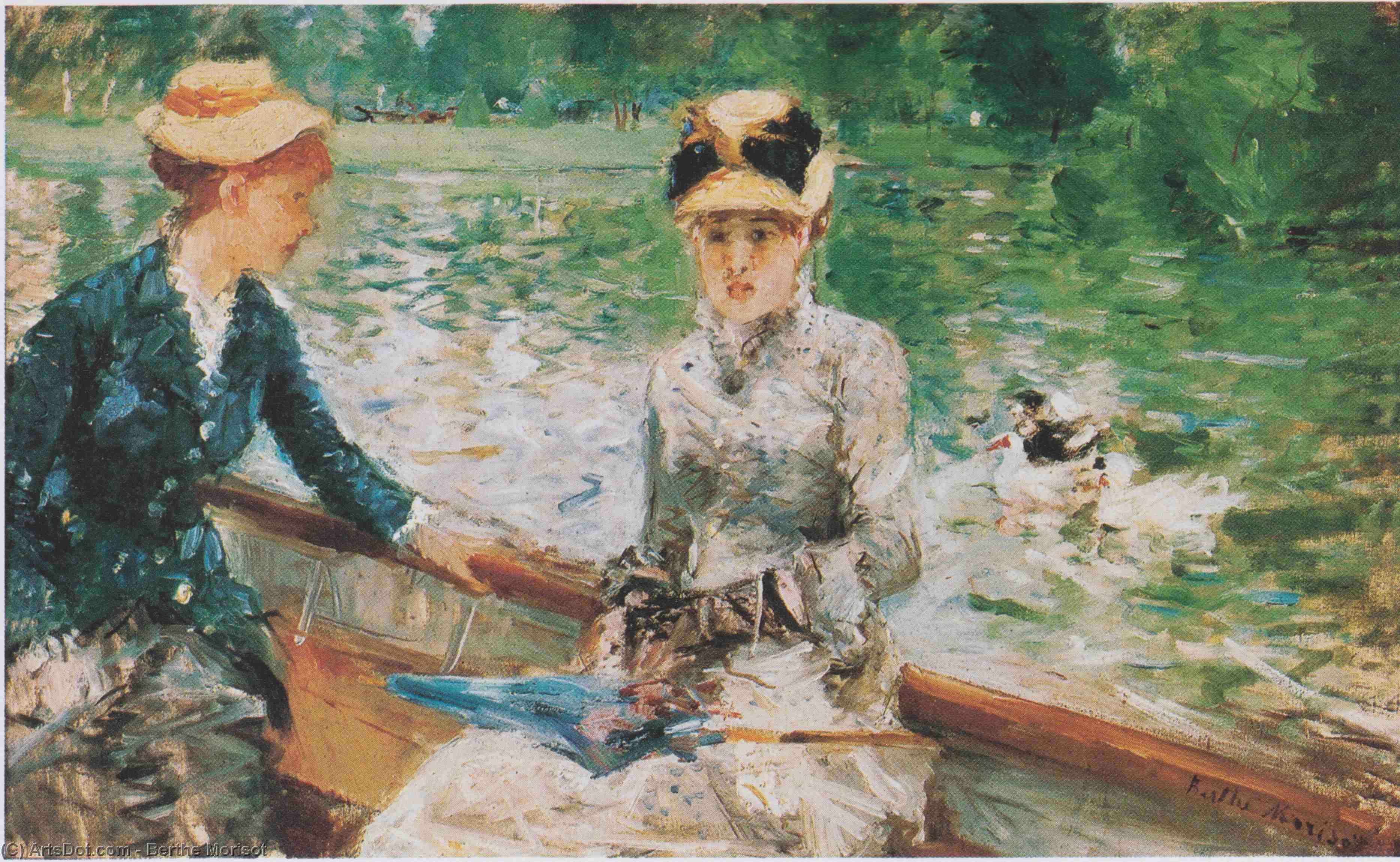 WikiOO.org – 美術百科全書 - 繪畫，作品 Berthe Morisot - 夏天的一天