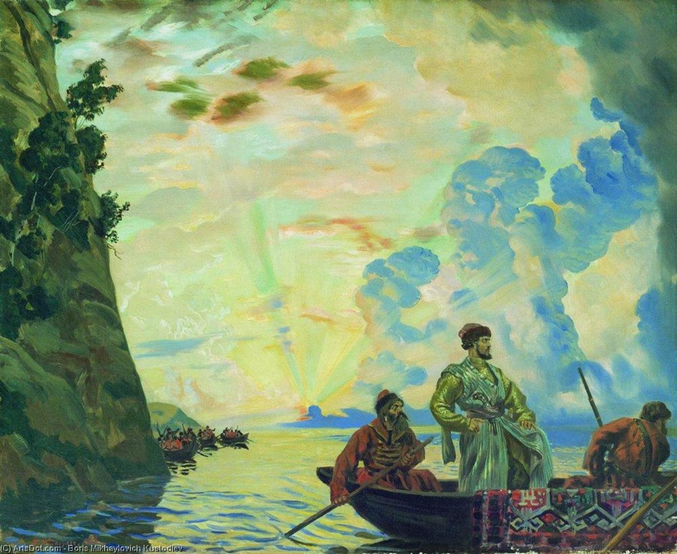 Wikioo.org - The Encyclopedia of Fine Arts - Painting, Artwork by Boris Mikhaylovich Kustodiev - Stepan Razin