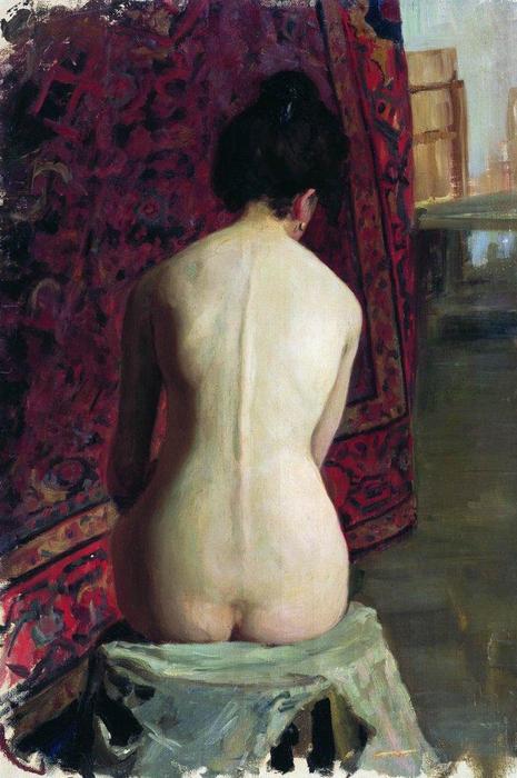 WikiOO.org - Encyclopedia of Fine Arts - Maľba, Artwork Boris Mikhaylovich Kustodiev - Nude