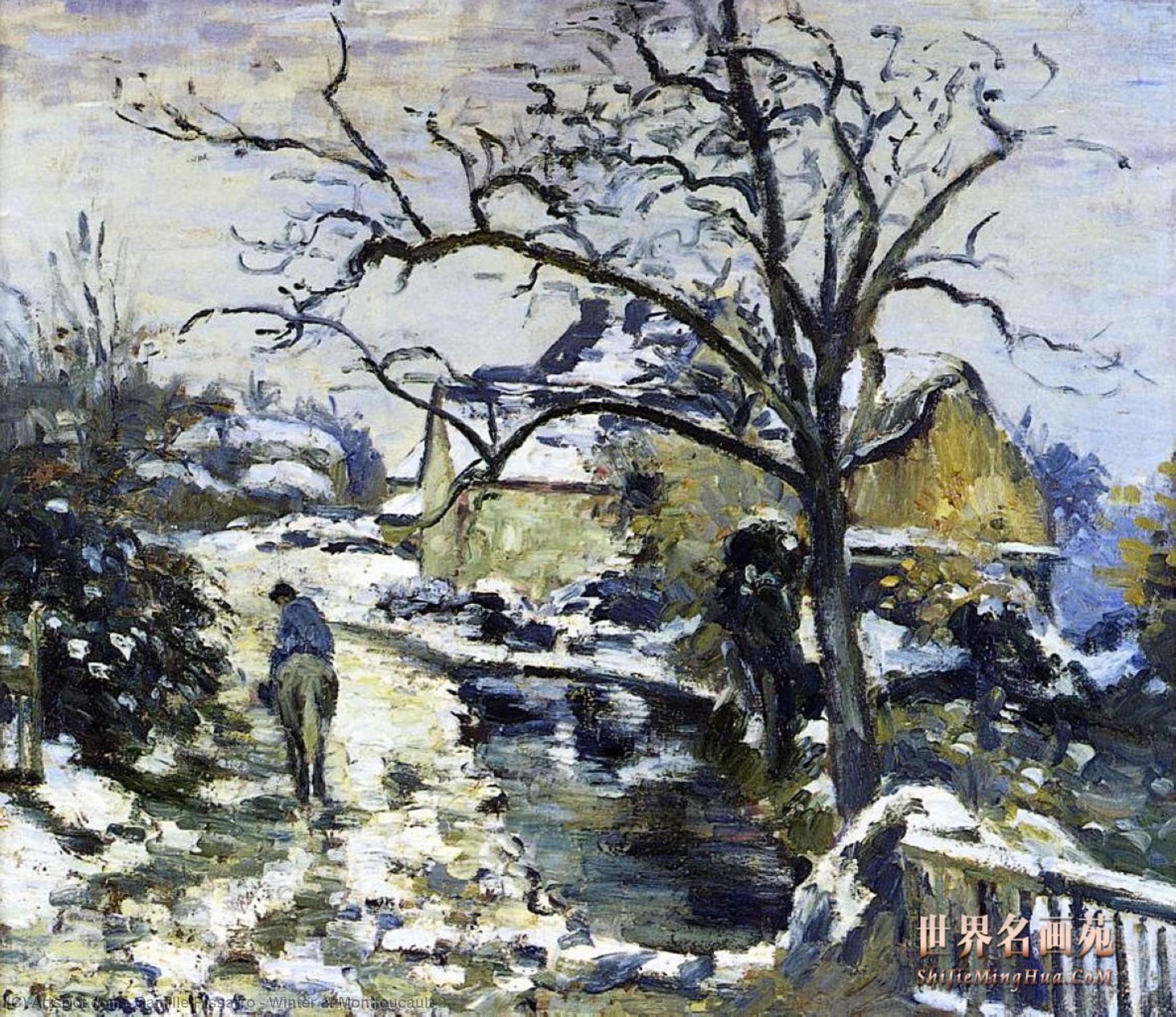 Wikioo.org - The Encyclopedia of Fine Arts - Painting, Artwork by Camille Pissarro - Winter at Montfoucault 2