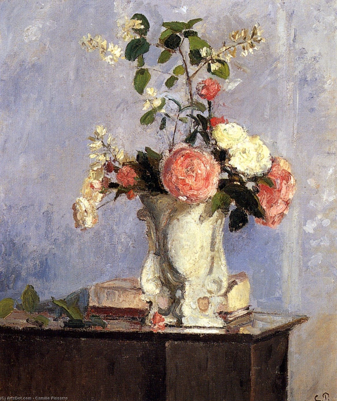 WikiOO.org - Güzel Sanatlar Ansiklopedisi - Resim, Resimler Camille Pissarro - Bouquet of Flowers