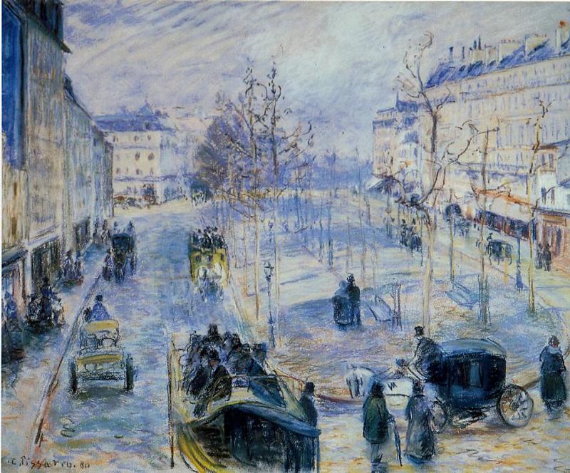 Wikioo.org - The Encyclopedia of Fine Arts - Painting, Artwork by Camille Pissarro - Le Boulevard de Clichy