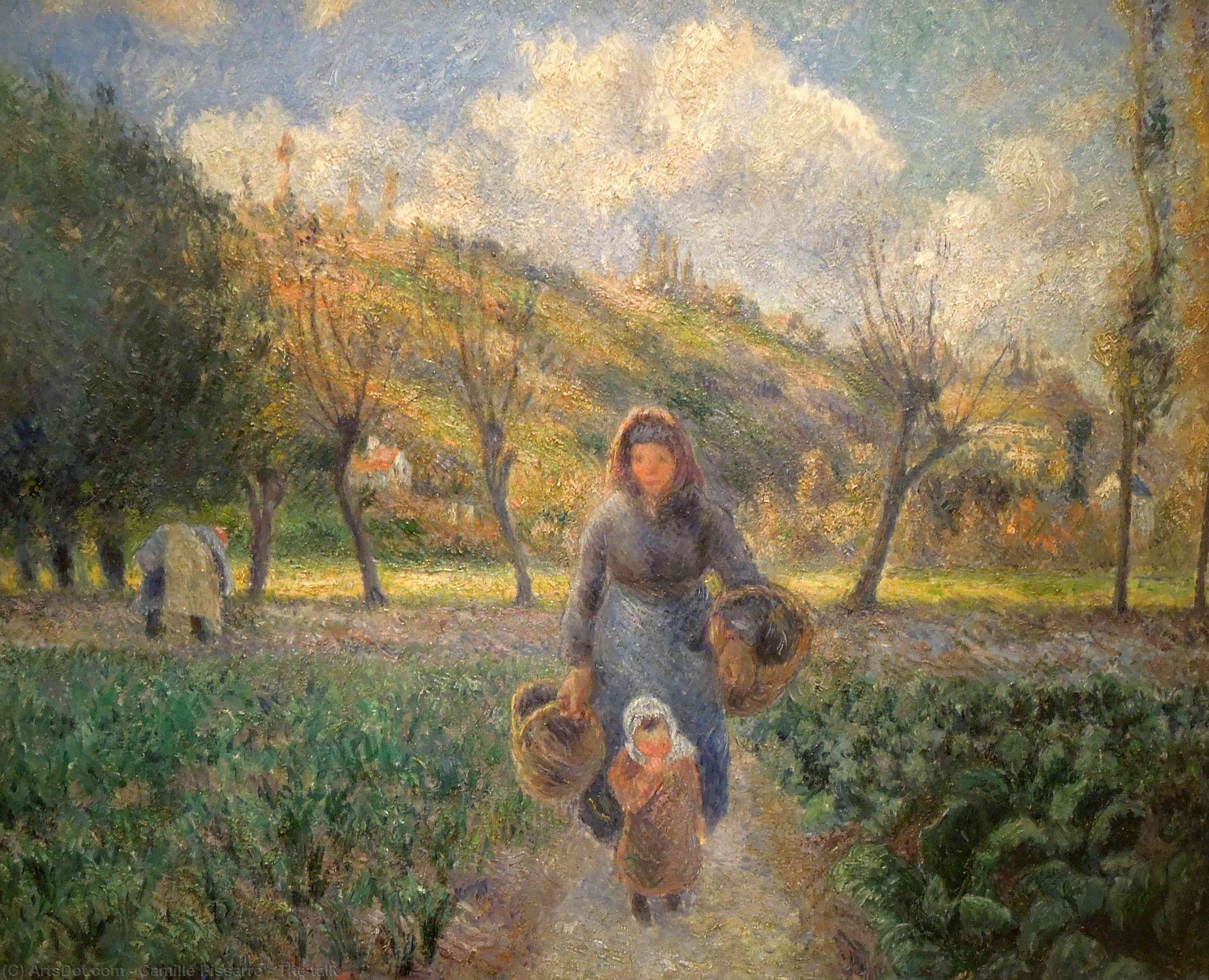 Wikioo.org - The Encyclopedia of Fine Arts - Painting, Artwork by Camille Pissarro - The talk