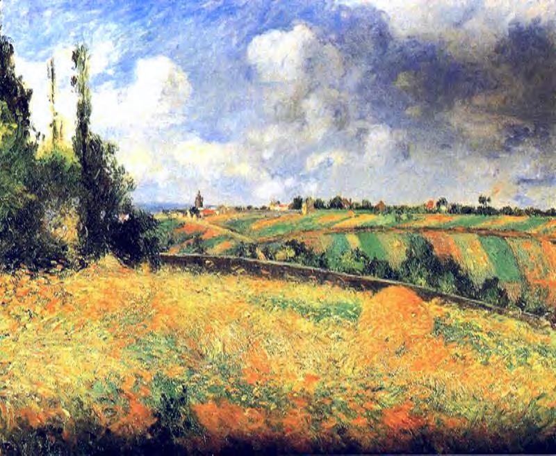 Wikioo.org - The Encyclopedia of Fine Arts - Painting, Artwork by Camille Pissarro - Fields