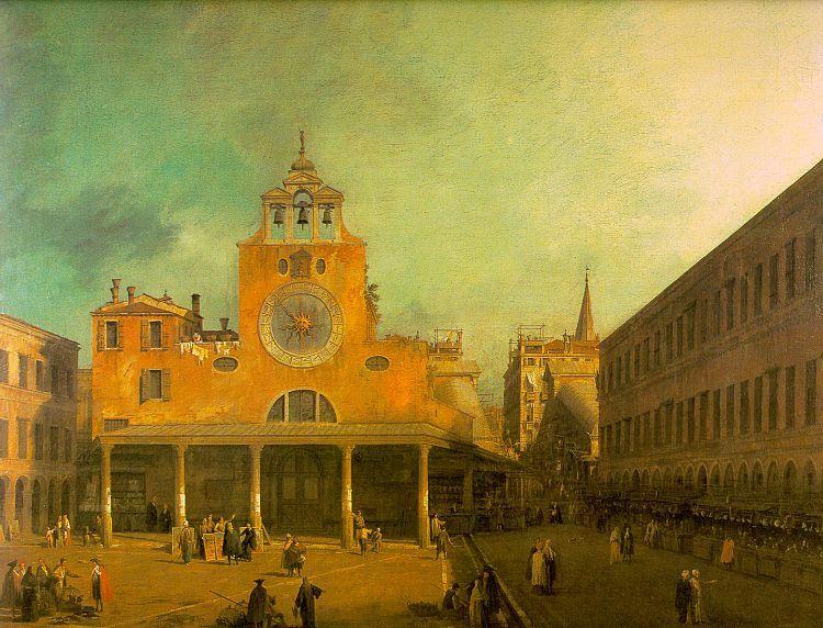 Wikioo.org – L'Enciclopedia delle Belle Arti - Pittura, Opere di Giovanni Antonio Canal (Canaletto) - san giacomo di rialto