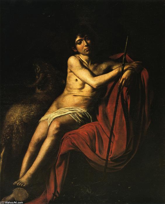 Wikioo.org – La Enciclopedia de las Bellas Artes - Pintura, Obras de arte de Caravaggio (Michelangelo Merisi) - San Juan Bautista