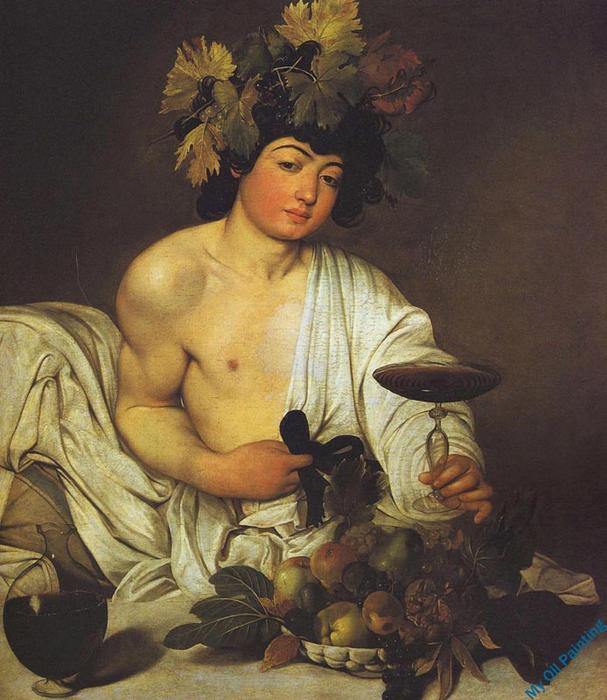 WikiOO.org - Енциклопедія образотворчого мистецтва - Живопис, Картини
 Caravaggio (Michelangelo Merisi) - Bacchus