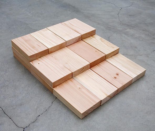Wikioo.org - The Encyclopedia of Fine Arts - Painting, Artwork by Carl Andre - Douglas Fir Step