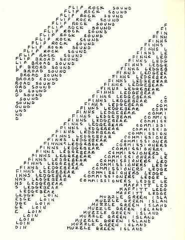 WikiOO.org - Encyclopedia of Fine Arts - Maleri, Artwork Carl Andre - From Map of Poetry