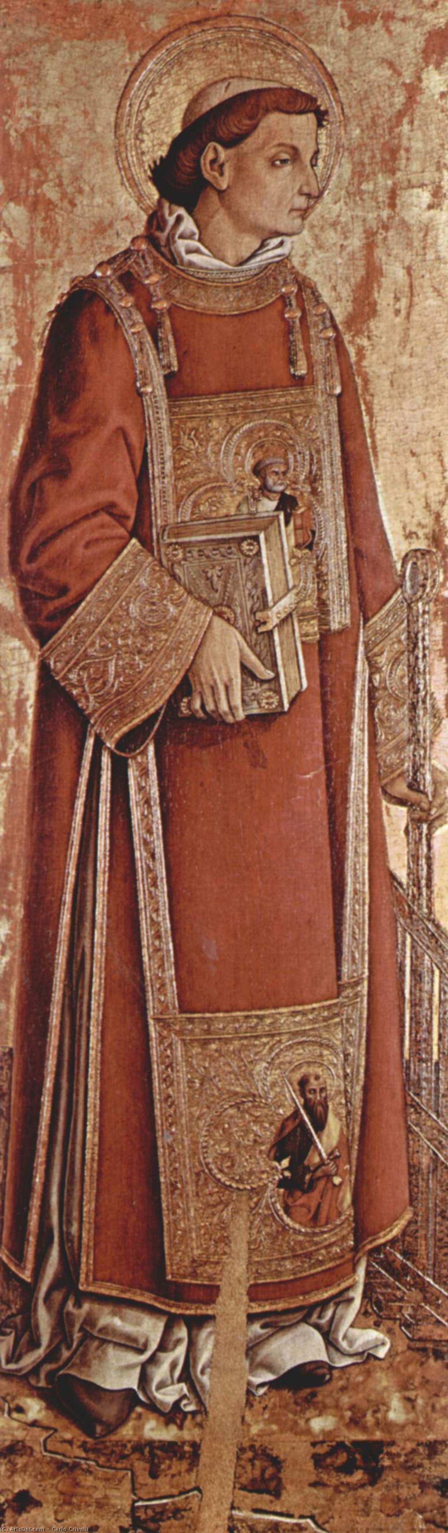 WikiOO.org - Enciklopedija dailės - Tapyba, meno kuriniai Carlo Crivelli - Saint Laurenzius