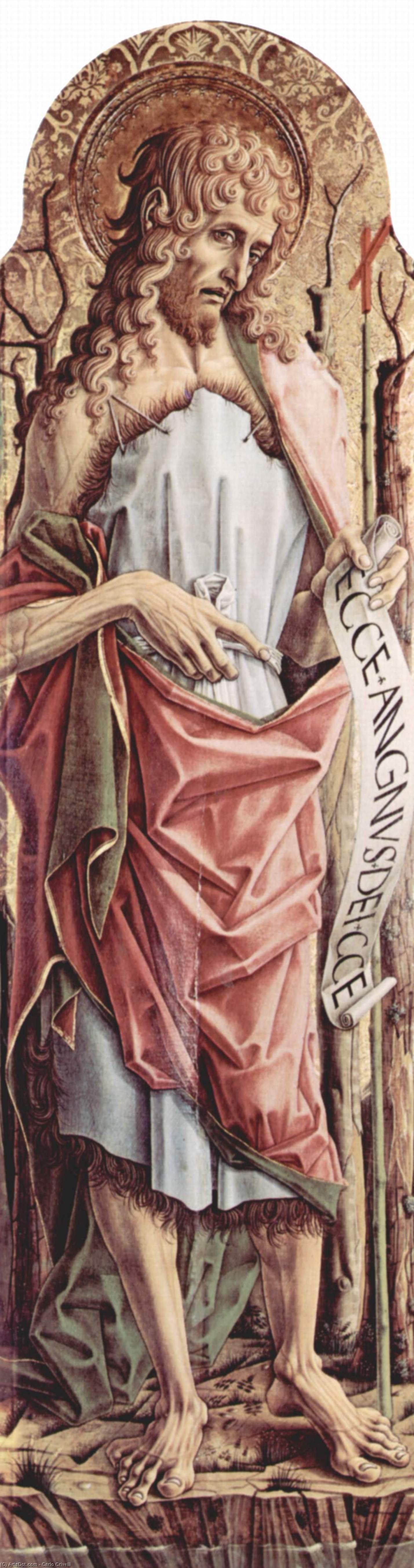Wikioo.org - The Encyclopedia of Fine Arts - Painting, Artwork by Carlo Crivelli - Saint John the Baptist