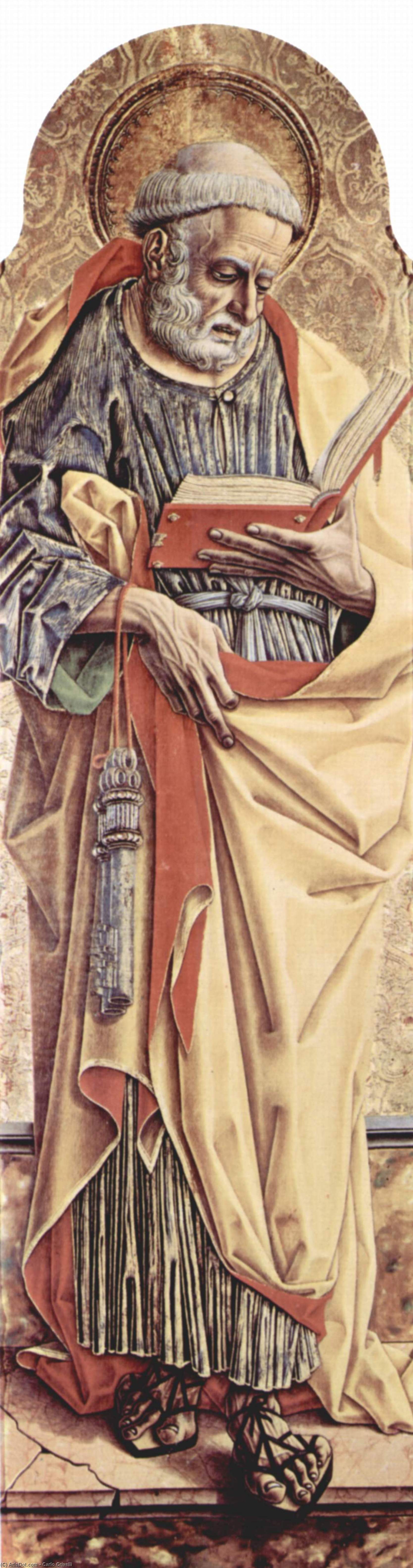 Wikioo.org - The Encyclopedia of Fine Arts - Painting, Artwork by Carlo Crivelli - Saint Peter