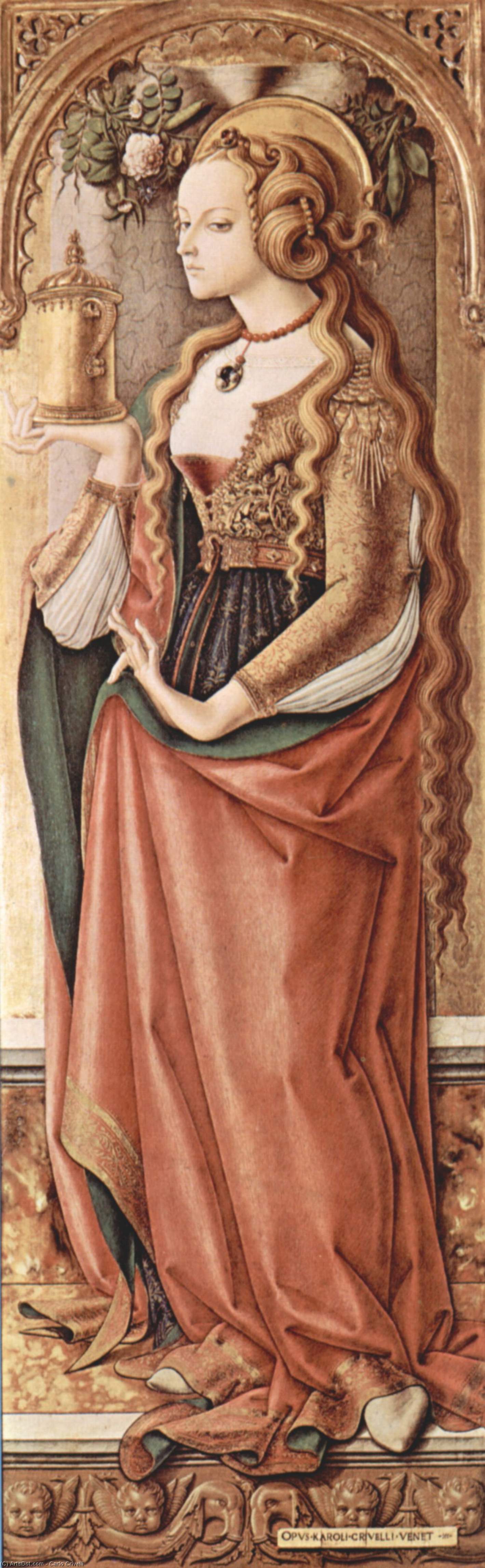Wikioo.org - The Encyclopedia of Fine Arts - Painting, Artwork by Carlo Crivelli - Mary Magdalene